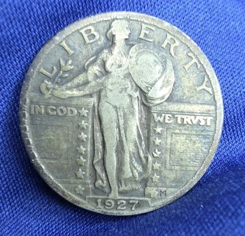 1927 Philadelphia Mint Silver Standing Liberty Quarter
