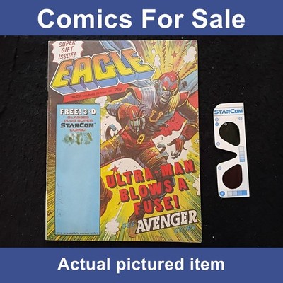 Eagle comic issue 284 with free 3D glasses and StarCom comic (LOT#14798)
