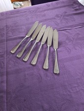 6 Fischmesser* Hotelqualität * Edelstahl * SGT Erhalten