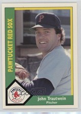 1990 CMC AAA Pawtucket Red Sox Green Back John Trautwein #2 0q3