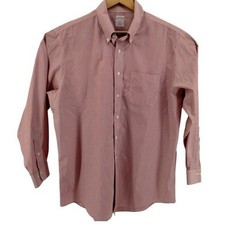 Brooks Brothers Mens Striped Button Down Shirt Regular Fit Size XL 17 4/5 Cotton