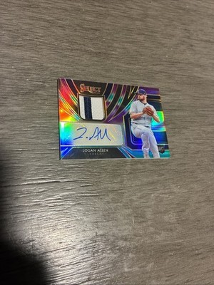 2020 Panini Select Logan Allen Patch Autograph Tri Color RC /49 Refractor RJA-LA