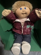Cabbage Patch Kids Doll Fuzzy Hair Boy Jacket HTF Color OK Factory
