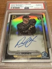 2024 Bowman’s Chrome Rookie Auto Refractor Paul Skenes /499 PSA 10🔥🔥🔥