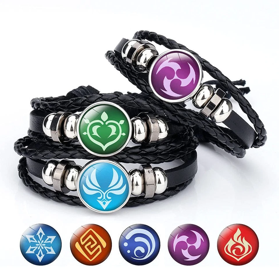 Paquete de 7 pulseras de juego de anime UTIEHD, pulseras de visión luminosa brillan en la oscuridad para... Foto 2 de 4