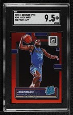 2022 Donruss Optic Rated Rookie Red Prizm 23/99 Jaden Hardy SGC 9.5 Mint+ 14t3