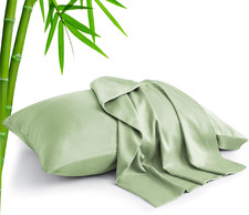 Standard Pillow Cases Set of 2, Rayon Derived from Bamboo, Cooling Pillow Cases