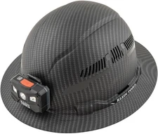 Klein Tools 60347 Hard Hat, Vented Full Brim, Class C, Premium KARBN Pattern
