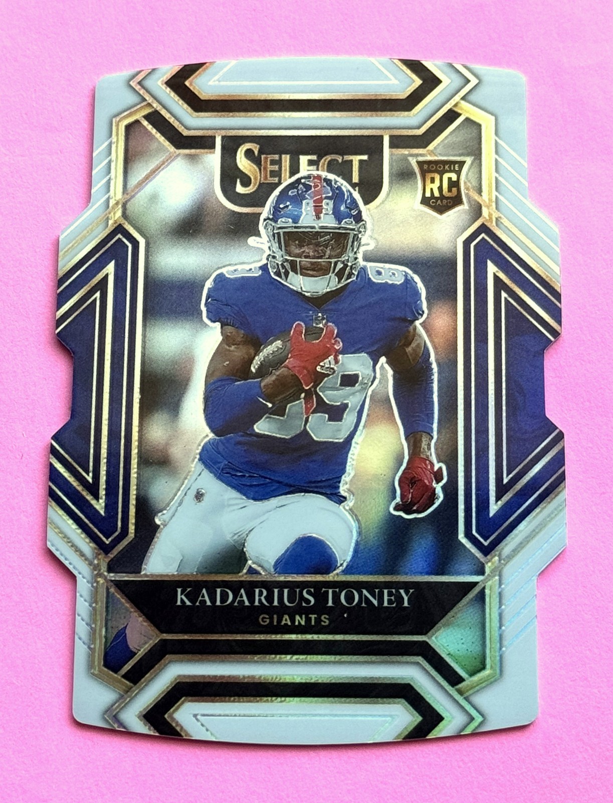 Kadarius Toney RC 1/99 SP 2021 Panini Select Club Level WHITE Prizm Die-Cut #252