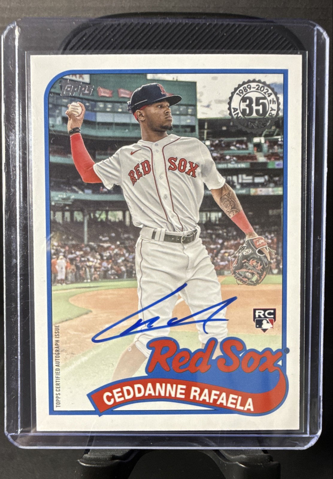 2024 Topps Update Series - 1989 Topps Baseball Auto Ceddanne Rafaela #89BA-CRA