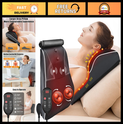 Shiatsu Neck & Back Massager with Heat - Deep Tissue 3D Kneading Pillow for Pain