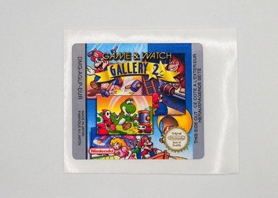 Gameboy Game & Watch Gallery 2 - Ersatz Label Aufkleber Aufkleber vorgeschnitten