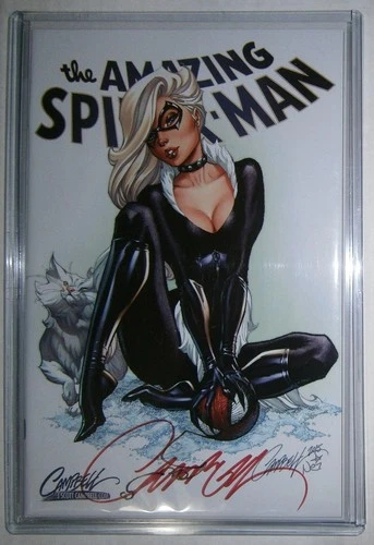Amazing Spider-Man #14 C  Signed J SCOTT CAMPBELL untouched & perfect with COA