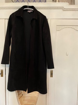 philosophy republic clothing - Mantel - M - schwarz - Kunstwildleder