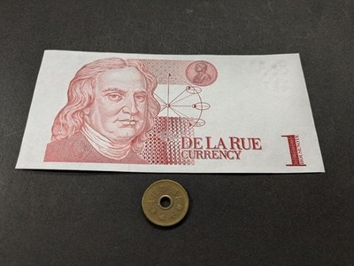 British Delorue Test Note - Newton Scientist, Old Currency, Unused, Collectible