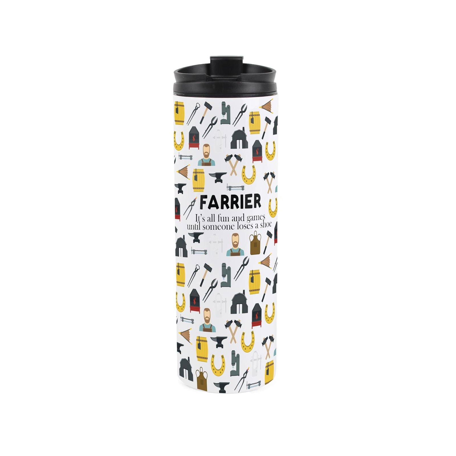 Farrier Travel Mug - Novelty Trades Gift Reusable Stainless Steel Travel Flask