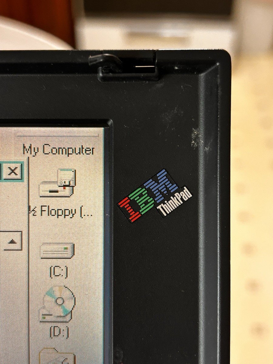 Vintage IBM ThinkPad 385XD Intel Pentium MMX Processor With Built