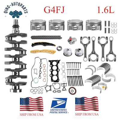 #ad G4FJ Turbo Engine Overhaul Rebuild Kit Crankshaft Rod Timing For 1.6 Hyundai KIA $451.94