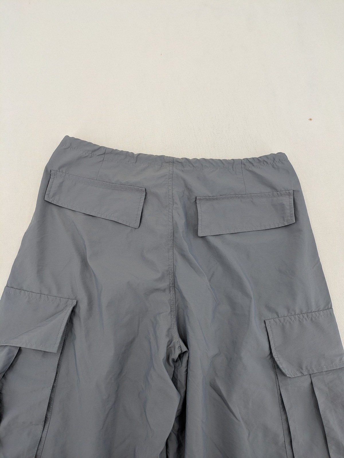 Herren Cargohose Fallschirmschlauch Grau Weites Bein Trainingshose Gr M image 7