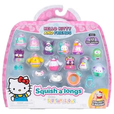 Squish-a-longs Hello Kitty and Friends Dreamland Mini-Squish + Accessory 12-Pack