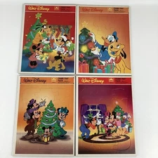 Walt Disney Mickey Mouse & Friends Christmas Frame Tray Puzzles Vintage Golden 