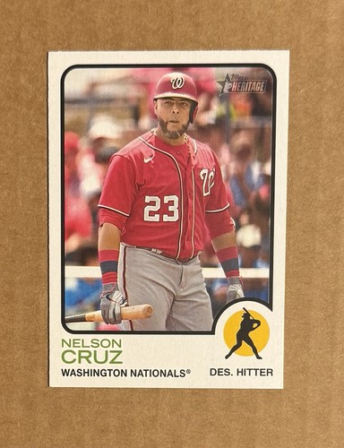2022 Topps Heritage High Number - Image Variation Nelson Cruz #719 - Picture 1 of 2
