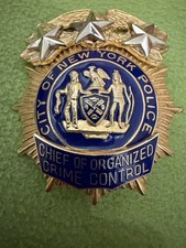 NEW YORK CITY Police Department Badge: „Chief Organized“-  Polizei Abzeichen USA
