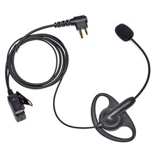 D Shape Two Way Radio Earpiece with PTT, Walkie Talkie Headset with Swivel Bo...