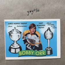 1971-72 O-Pee-Chee Bobby Orr Hart Memorial Trophy # 245 NM