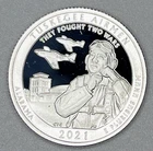 2021 S Silver Proof Washington Quarter Tuskegee Airmen .999 Silver Tough Date