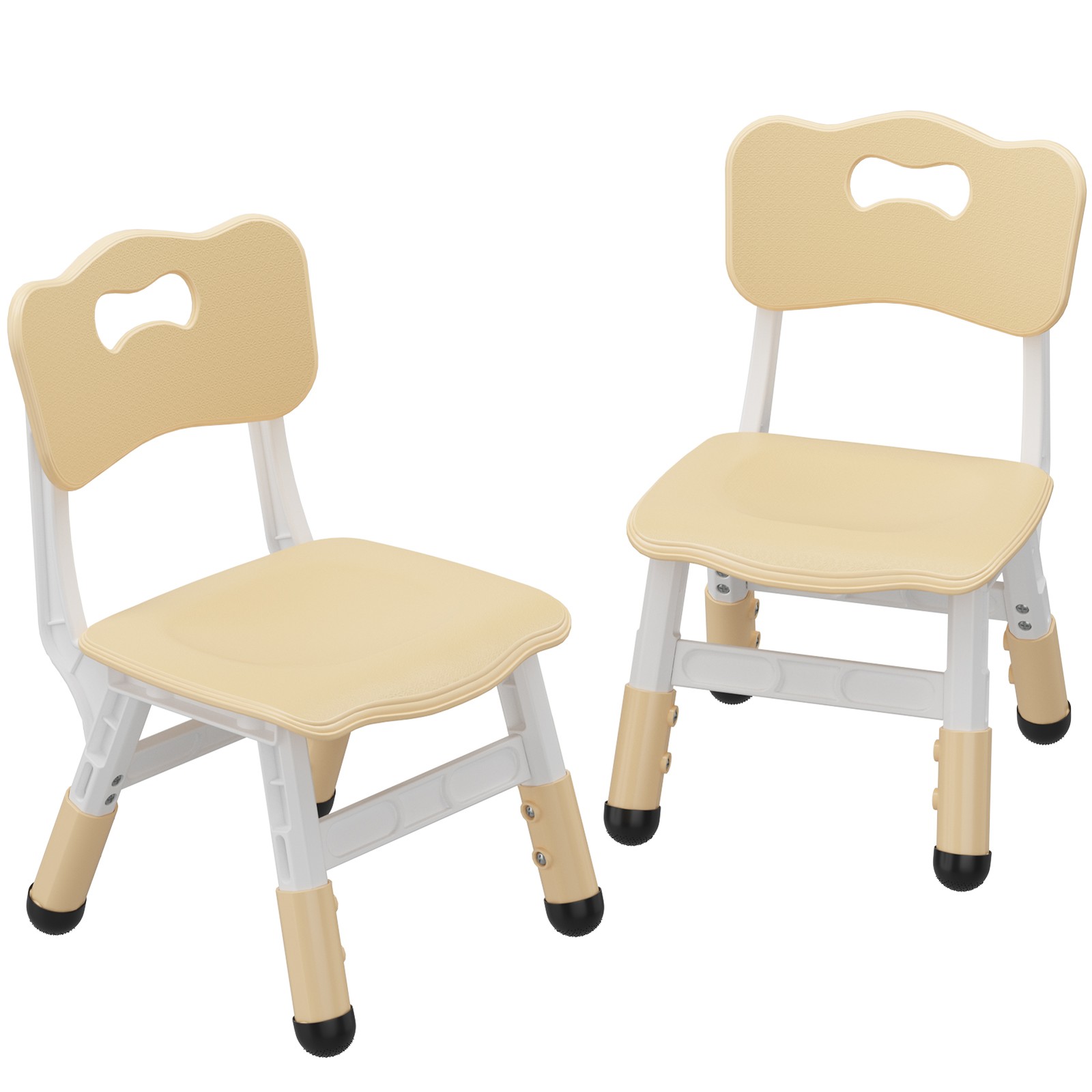 2 Pack Kids Plastic Chairs Adjustable Height Chairs for Boys & Girls Ages 2-8