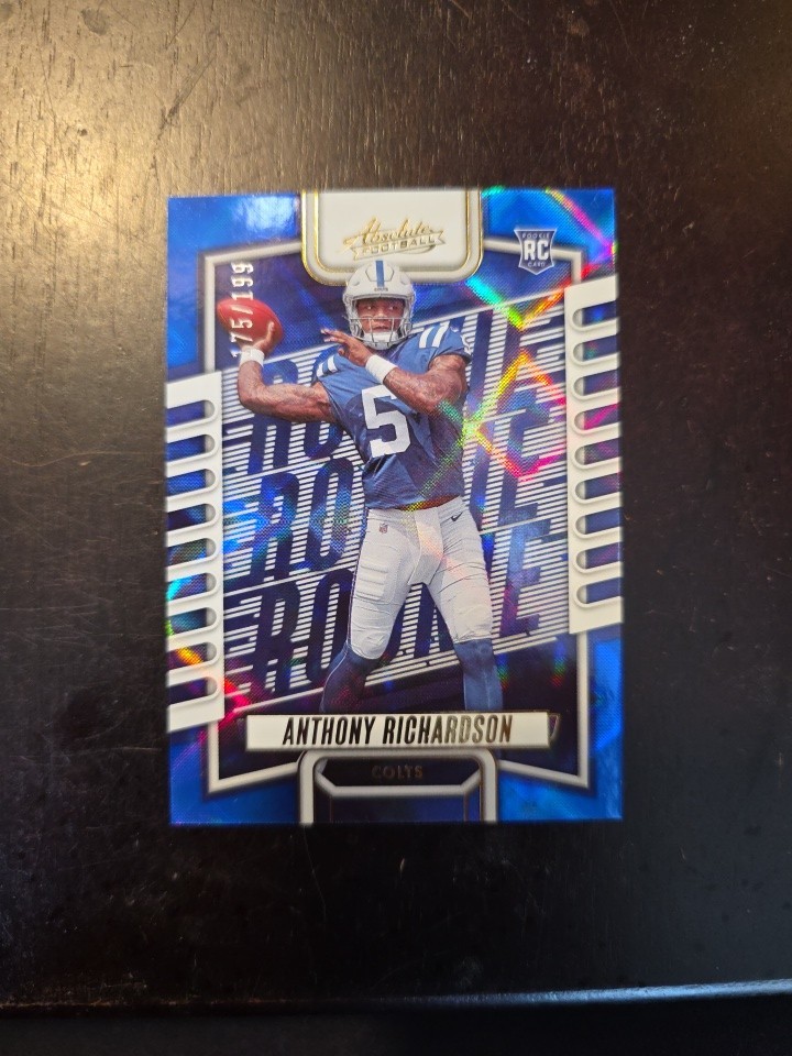2023 Panini Absolute ANTHONY RICHARDSON RC Blue diamond Rookie #104  175/199