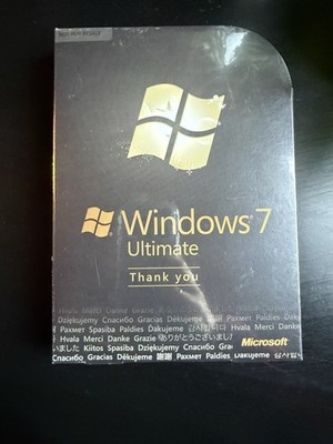 Microsoft Windows 7 Ultimate THANK YOU EDITION, new, sealed, very rare!