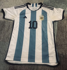 adidas Argentina Lionel Messi #10 AEROREADY Slim Fit Jersey Men’s M White/Blue