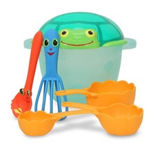 Melissa  Doug Sunny Patch Seaside Sidekicks Sand Baking Set-Beach Toy, Outdoor