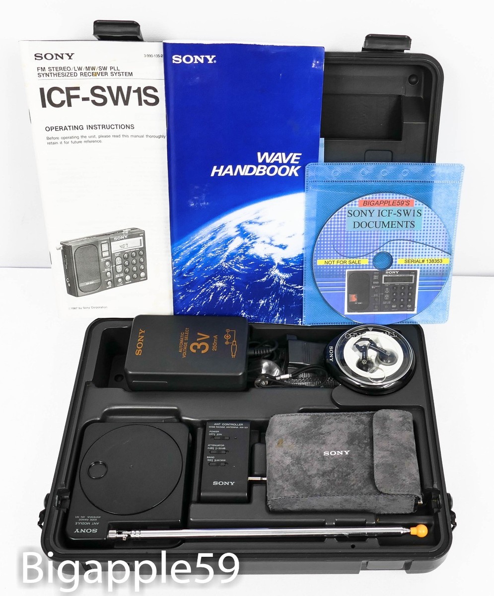 Sony ICF-SW1S Shortwave AM FM Radio ***RESTORED***CARRY THE WORLD