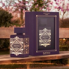 Lattafa Bade'e Al Oud Amethyst 100ml EDP Unisex Perfume Oud For Glory Rose Vanil