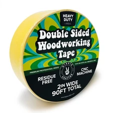 HIPPIE CRAFTER Wide Double Sided Tape for Woodworking, 2 Inch Heavy-Duty Stic...