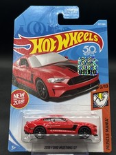 2018 Hot Wheels Muscle Mania 2018 FORD MUSTANG GT red black 9/10 Factory Sealed