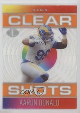 2021 Panini Illusions Clear Shots Orange Aaron Donald #CS-4 8d4