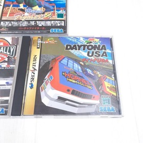 Sega Saturn Console Bundle W/ 2 Controllers 3 Games & Memory DAYTONA USA S.Rally