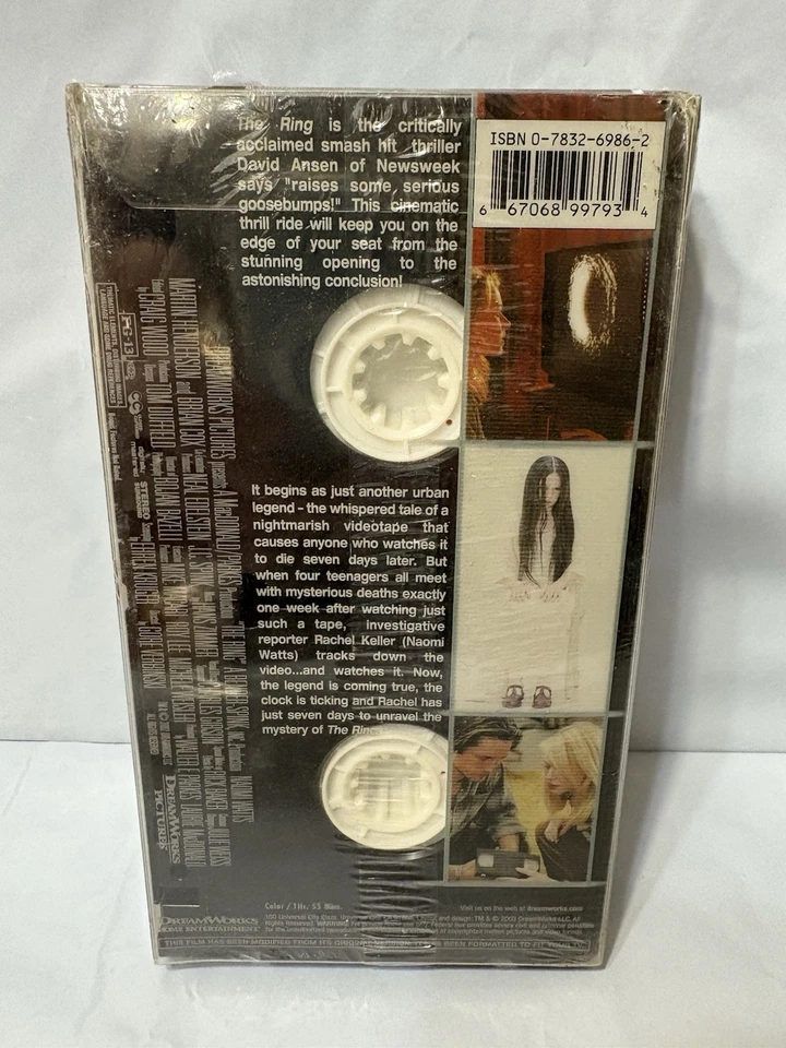 The Ring VHS Video Tape FACTORY SEALED 2003 Clear Plastic Sleeve Store Sticker - Image 4 of 4