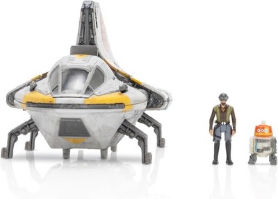 STAR WARS Micro Galaxy Squadron Phantom II - 5-Inch Vehicle with Two 1-Inch... 