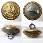 Civil War US Navy Button 15mm NA 112 Eagle Anchor Fluke Behind Wing Tin Back