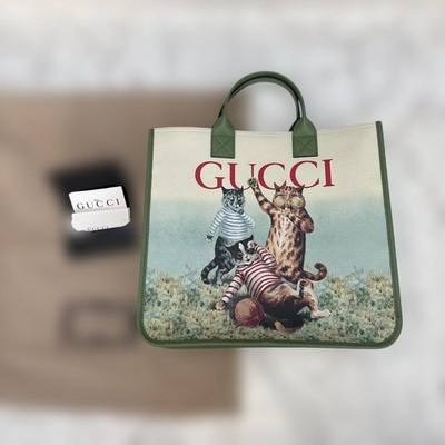 GUCCI Cat Tote Bag 350685