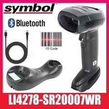 Zebra Symbol LI4278-SR20007WR USB Wireless 1D Handheld Barcode Scanner W/ Cradle
