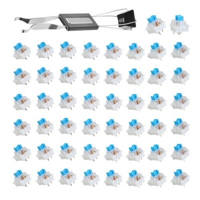 50 St??ck Taktile Mechanische Tastatur Schalter mit Tastenabzieher 3Pin f??r Hot