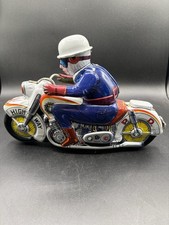 Highway ATC Tin Litho Police Motorcycle Highway PD 1934 Friction Made In Japan