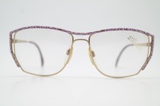 Vintage Glasses Silhouette 6102 /30 Gold Violet White Oval Glasses Frame