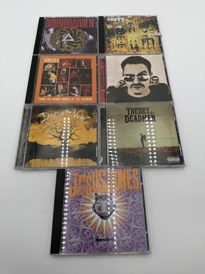 Lot of 7 Alternative Rock Grunge CDs Soundgarden Nirvana Theory Of A Deadman 